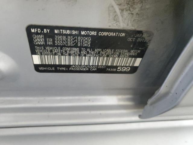 JA32U2FU1DU013551 - 2013 MITSUBISHI LANCER ES/ES SPORT Gümüş foto 12