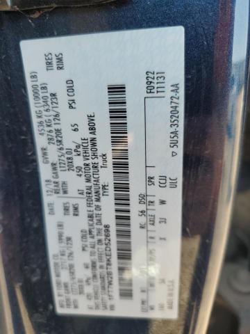 1FT7W2BT8KED52698 - 2019 FORD F250 SUPER DUTY BLUE photo 13