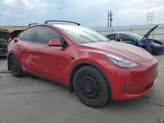5YJYGDEE1MF108080 - 2021 TESLA MODEL Y Қызыл фото 4
