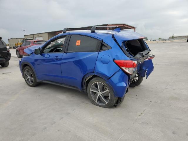 3CZRU6H70NM709879 - 2022 HONDA HR-V EXL BLUE photo 2