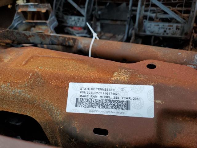 3C6UR5CL2JG174876 - 2018 RAM 2500 ST BURGUNDY photo 12