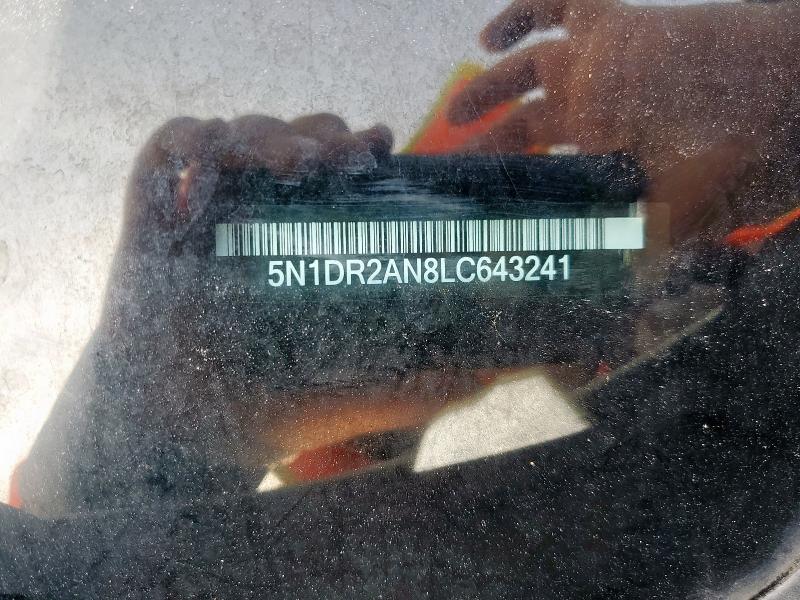 5N1DR2AN8LC643241 - 2020 NISSAN PATHFINDER S 白色 照片 13