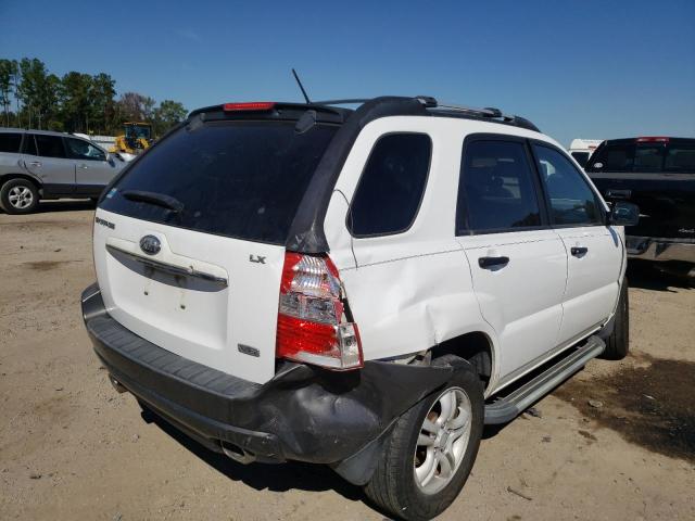 KNDJF723977432767 - 2007 KIA SPORTAGE EX WHITE photo 4