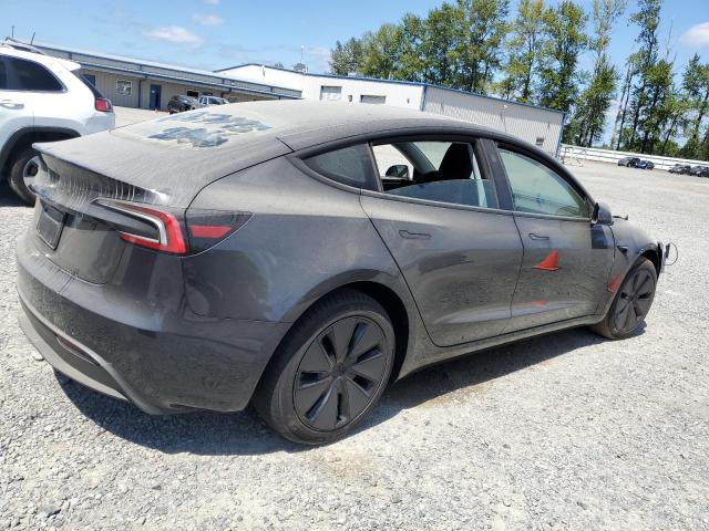 5YJ3E1EA2SF982866 - 2025 TESLA MODEL 3 GRAY photo 3