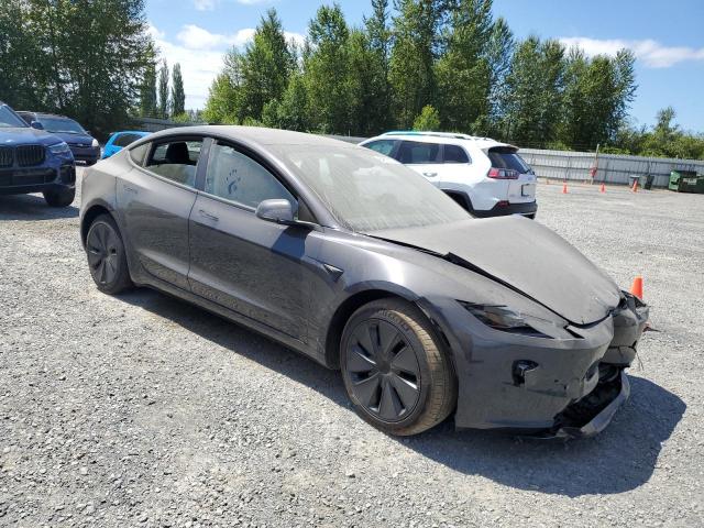 5YJ3E1EA2SF982866 - 2025 TESLA MODEL 3 GRAY photo 4