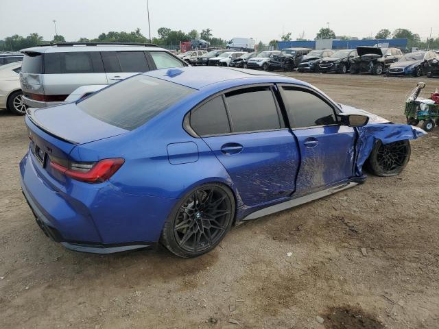WBS43AY07PFP02996 - 2023 BMW M3 COMPETITION BLUE photo 3