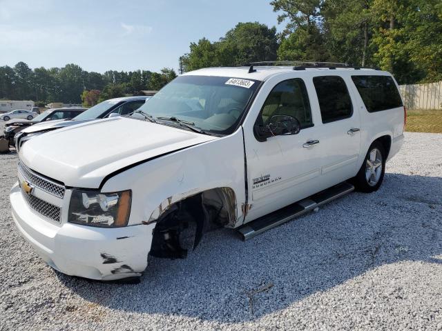 1GNSCJE05DR342910 - 2013 CHEVROLET SUBURBAN C1500 LT WHITE photo 1