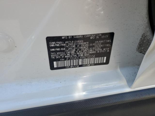 JF2GUADCXRH214104 - 2024 SUBARU CROSSTREK PREMIUM WHITE photo 14