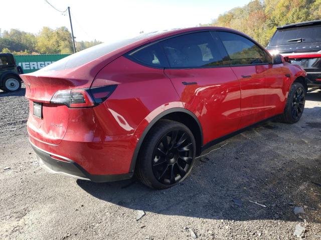 7SAYGDEEXNF454438 - 2022 TESLA MODEL Y أحمر صورة 4