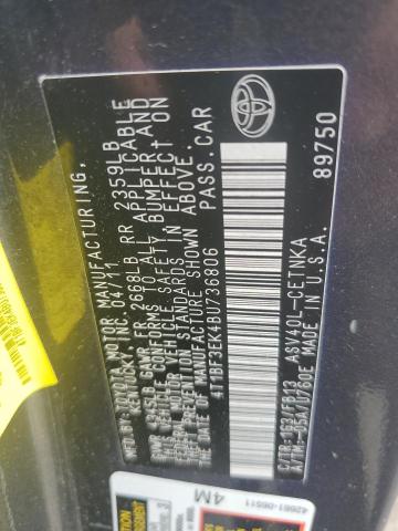 4T1BF3EK4BU736806 - 2011 TOYOTA CAMRY BASE Grafit foto 13