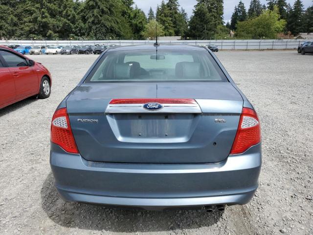 3FAHP0JA8BR334520 - 2011 FORD FUSION SEL BLUE photo 6