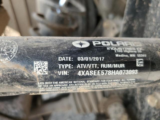 4XASEE578HA073093 - 2017 POLARIS SPORTSMAN 570 EPS 红色 照片 10