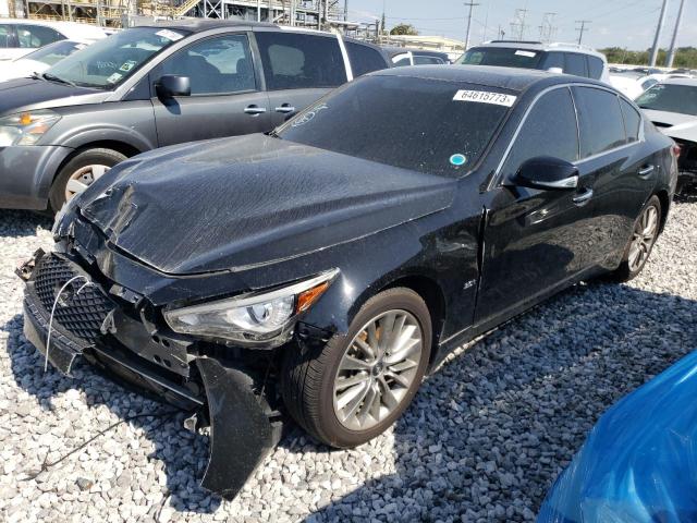 JN1EV7AP3JM590350 - 2018 INFINITI Q50 LUXE BLACK photo 1