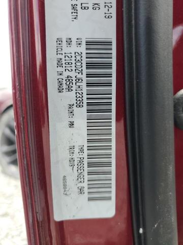 2C3CDZFJ6LH123358 - 2020 DODGE CHALLENGER R/T SCAT PACK BURGUNDY photo 12