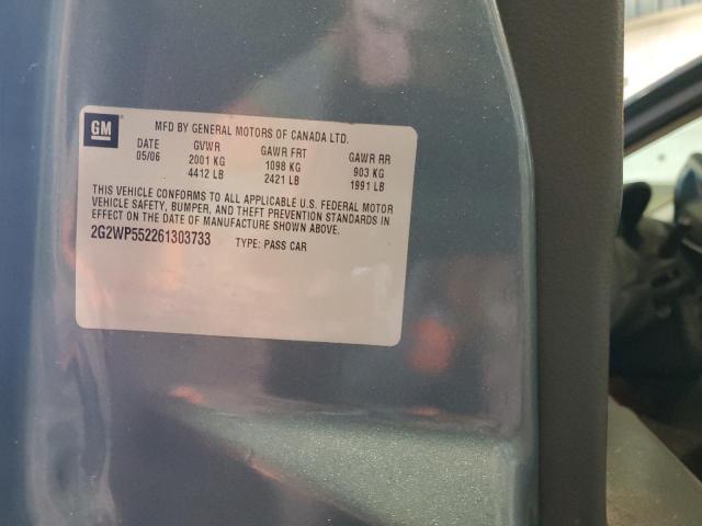 2G2WP552261303733 - 2006 PONTIAC GRAND PRIX 蓝色 照片 12