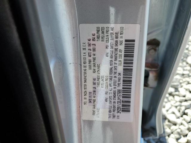 3MZBN1V38JM197966 - 2018 MAZDA 3 TOURING ვერცხლისფერი ფოტო 12