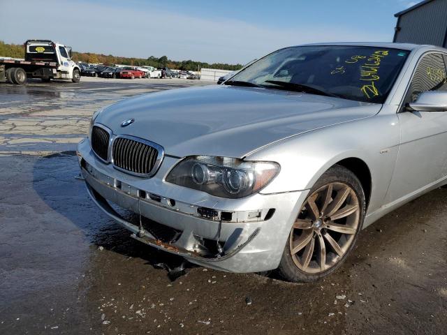 WBAHL83518DT13527 - 2008 BMW 7 SERIES I SILVER photo 9