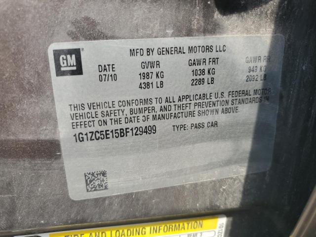 1G1ZC5E15BF129499 - 2011 CHEVROLET MALIBU 1LT ყავისფერი ფოტო 13