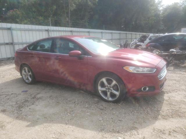 3FA6P0G73GR274995 - 2016 FORD FUSION S RED photo 4