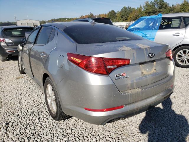 KNAGM4A72D5335157 - 2013 KIA OPTIMA LX SILVER photo 3