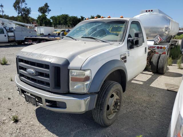 1FDXF46R58EB35611 - 2008 FORD F450 SUPER DUTY WHITE photo 1