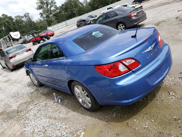 1C3LC65M38N191967 - 2008 CHRYSLER SEBRING LIMITED BLUE photo 2