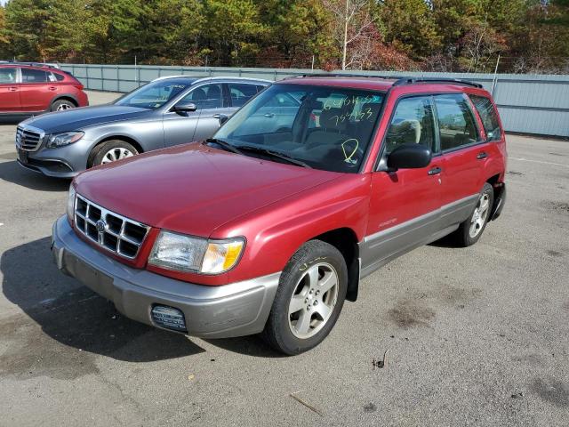JF1SF6558WH755153 - 1998 SUBARU FORESTER S RED photo 2