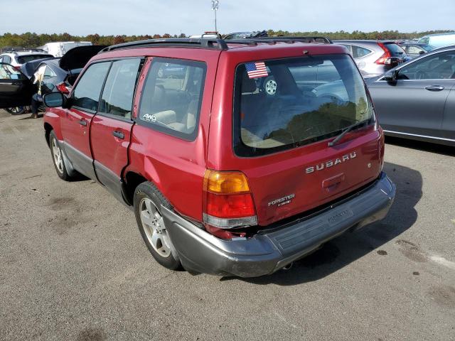 JF1SF6558WH755153 - 1998 SUBARU FORESTER S RED photo 3