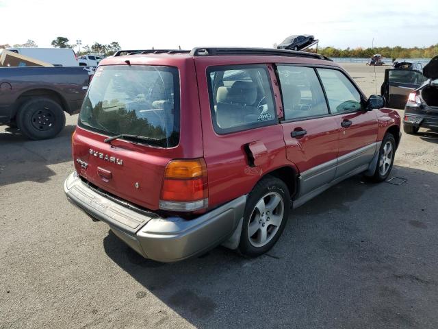 JF1SF6558WH755153 - 1998 SUBARU FORESTER S RED photo 4