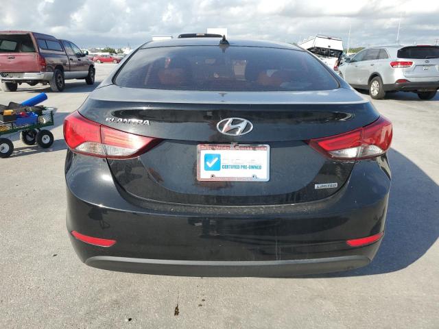 5NPDH4AE4EH531031 - 2014 HYUNDAI ELANTRA SE BLACK photo 6