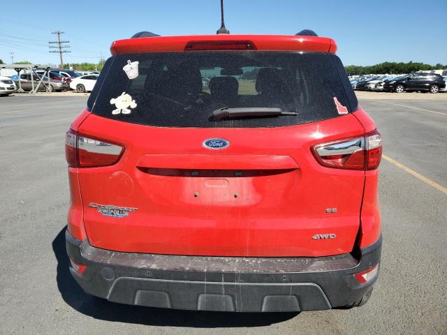 MAJ6S3GL7LC357609 - 2020 FORD ECOSPORT SE Красный фото 6