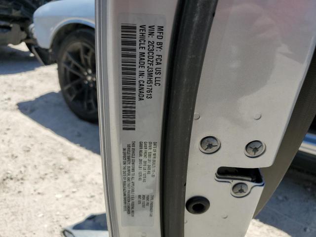 2C3CDZFJ3MH517613 - 2021 DODGE CHALLENGER R/T SCAT PACK SILVER photo 12