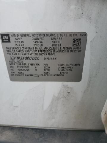 3GYFNEEY0BS555835 - 2011 CADILLAC SRX PERFORMANCE COLLECTION Blanc photo 13