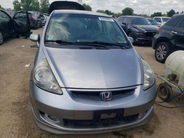 JHMGD38657S029780 - 2007 HONDA FIT S SILVER photo 5