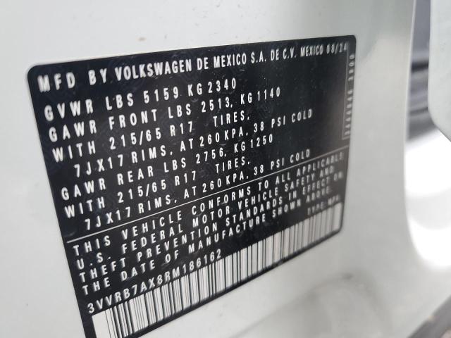 3VVRB7AX8RM186162 - 2024 VOLKSWAGEN TIGUAN S თეთრი ფოტო 13