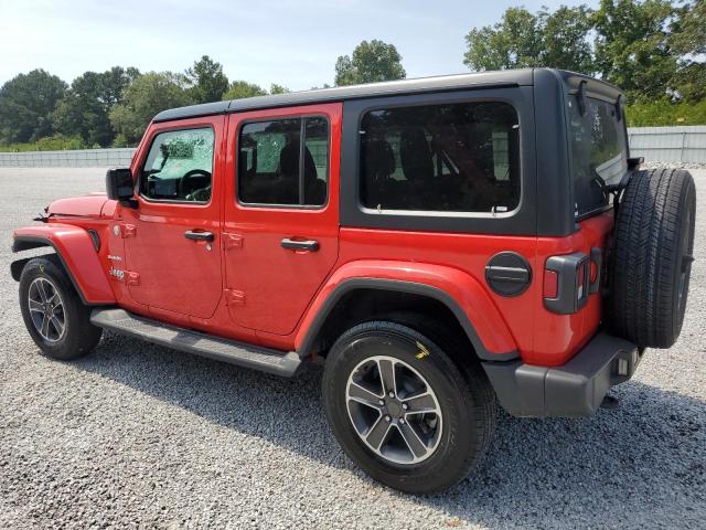 1C4HJXEN1PW702672 - 2023 JEEP WRANGLER SAHARA RED photo 2