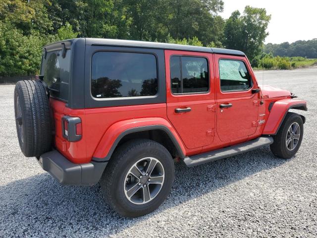 1C4HJXEN1PW702672 - 2023 JEEP WRANGLER SAHARA RED photo 3