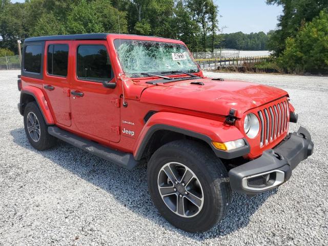 1C4HJXEN1PW702672 - 2023 JEEP WRANGLER SAHARA RED photo 4