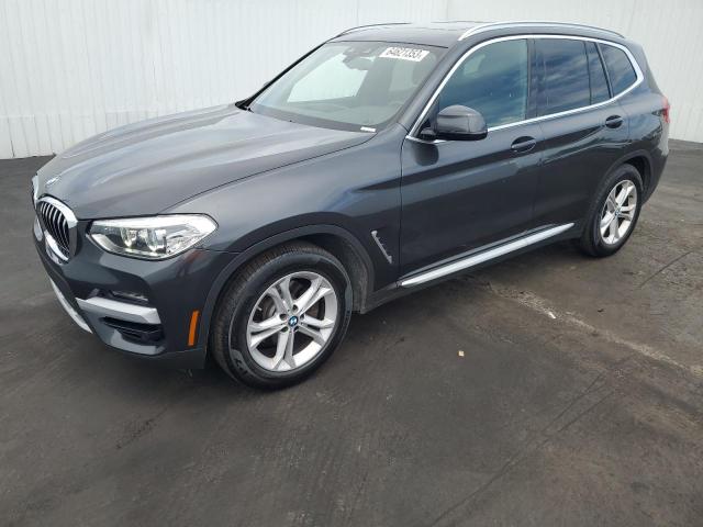 5UXTY5C01M9H22689 - 2021 BMW X3 XDRIVE30I GRAY photo 1