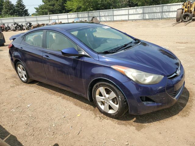 5NPDH4AEXDH372479 - 2013 HYUNDAI ELANTRA GLS BLUE photo 4