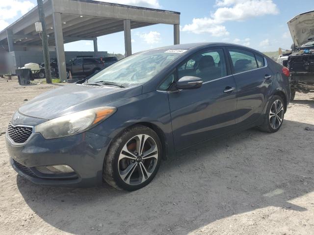 KNAFX4A88G5480042 - 2016 KIA FORTE EX BLUE photo 1