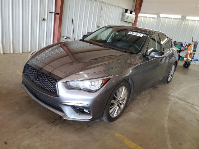 JN1EV7AR7KM556401 - 2019 INFINITI Q50 LUXE GRAY photo 1