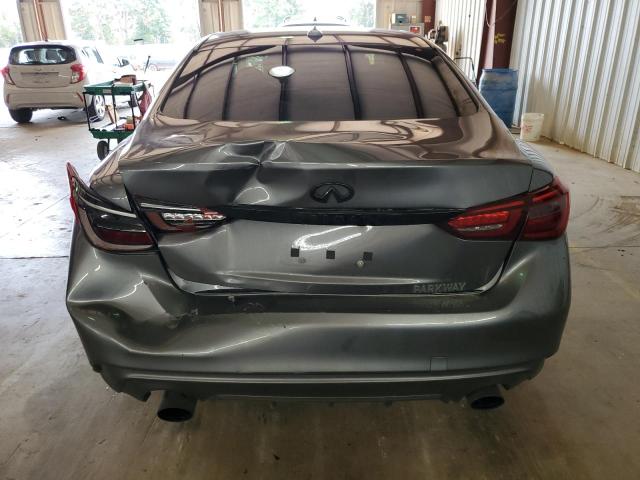 JN1EV7AR7KM556401 - 2019 INFINITI Q50 LUXE GRAY photo 6