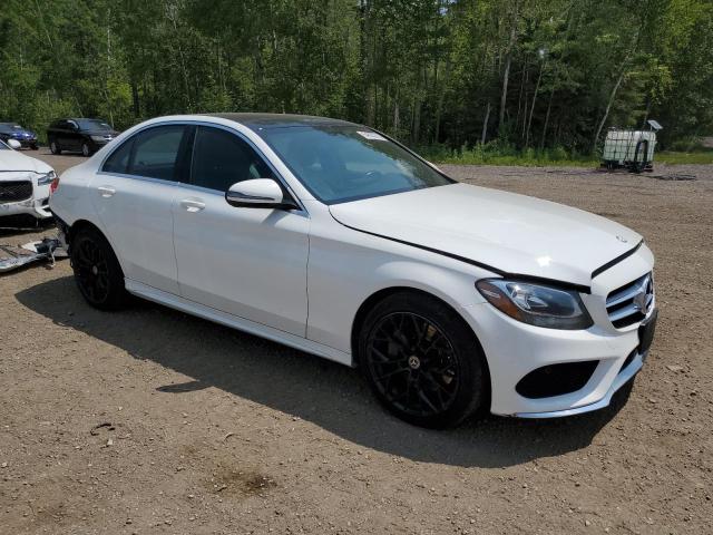 55SWF4KB7GU108348 - 2016 MERCEDES-BENZ C 300 4MATIC WHITE photo 4