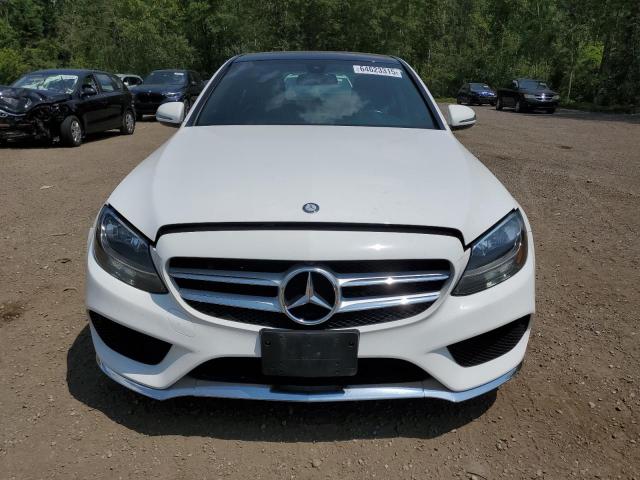55SWF4KB7GU108348 - 2016 MERCEDES-BENZ C 300 4MATIC WHITE photo 5