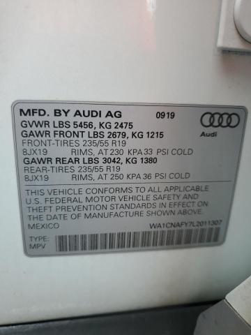 WA1CNAFY7L2011307 - 2020 AUDI Q5 PRESTIGE WHITE photo 12