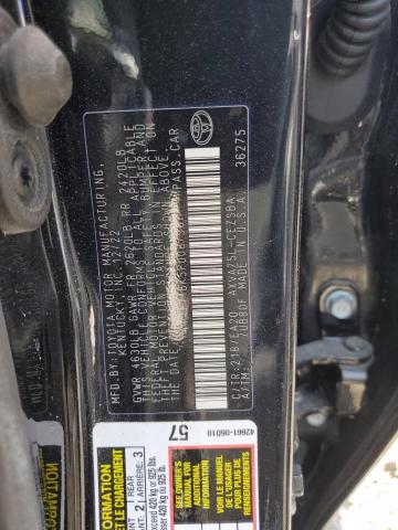 4T1T11BK5PU087987 - 2023 TOYOTA CAMRY SE NIGHT SHADE BLACK photo 12