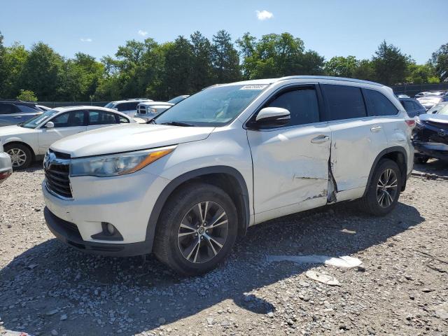 5TDJKRFH6GS332970 - 2016 TOYOTA HIGHLANDER XLE WHITE photo 1