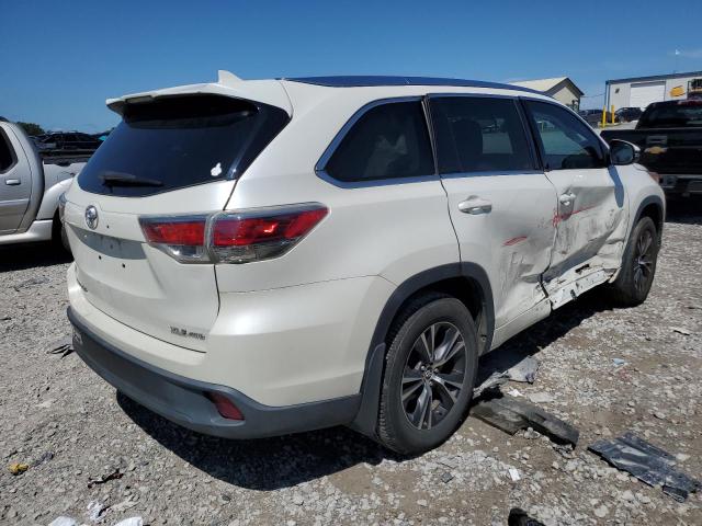 5TDJKRFH6GS332970 - 2016 TOYOTA HIGHLANDER XLE WHITE photo 3