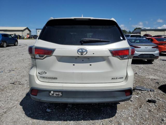 5TDJKRFH6GS332970 - 2016 TOYOTA HIGHLANDER XLE WHITE photo 6
